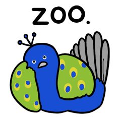 [LINEスタンプ] 変な動物園 -strange zoo-