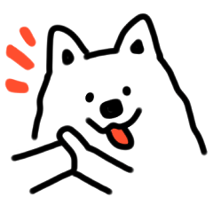 [LINEスタンプ] サモエド犬イラスト 2