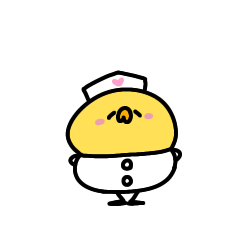 [LINEスタンプ] へんてこなヒヨコの看護師