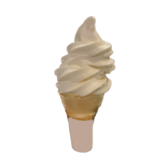 [LINEスタンプ] バニラアイスクリームコーン スタンプの画像（メイン）