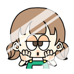 [LINEスタンプ] 女の子とぴよぴよ’s