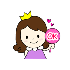 [LINEスタンプ] 姫♡シンプル日常スタンプ