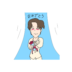 [LINEスタンプ] さわやかなお兄さんと茶髪の男の子スタンプ