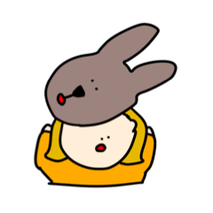 [LINEスタンプ] スマイルベイビーうさぎ