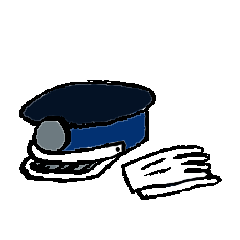 [LINEスタンプ] 花の警備員さん （修正版）
