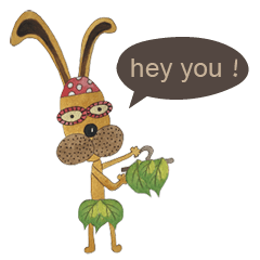 [LINEスタンプ] 私のうさぎの日の言葉