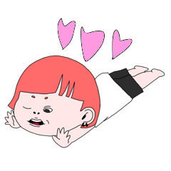 [LINEスタンプ] 物憂げな♡さくらちゃん