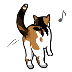 [LINEスタンプ] 三毛猫スタンプ【常用】