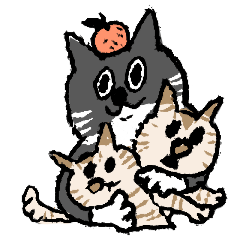 [LINEスタンプ] みかんとりんごたち
