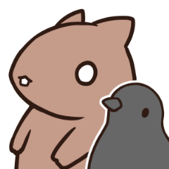 [LINEスタンプ] カラスとビーバー