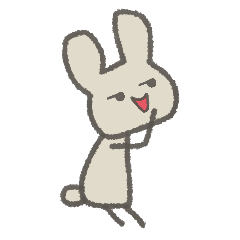 [LINEスタンプ] ちょいちっちゃ(うさぎ)