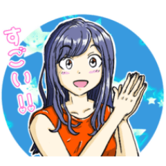 [LINEスタンプ] タナキンの「応援するお姉さん」シリーズ2