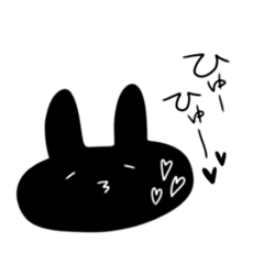 [LINEスタンプ] 黒うさの日常