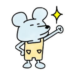 [LINEスタンプ] ねずみ野郎