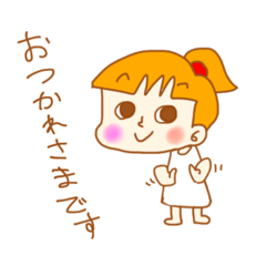 [LINEスタンプ] アトリエ女子みっちゃんの制作生活