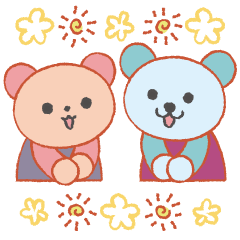 [LINEスタンプ] くま＆くま