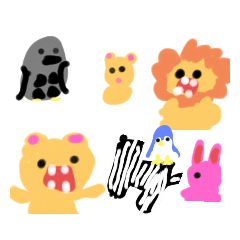 [LINEスタンプ] A   動物園