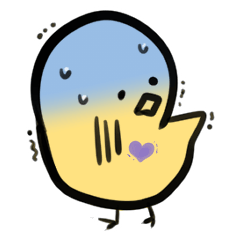 [LINEスタンプ] チキンハートひよ子