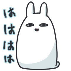 [LINEスタンプ] 疲れたうさぎ- 日本語1