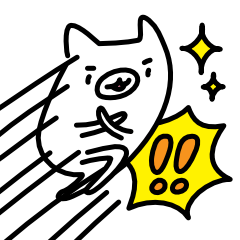 [LINEスタンプ] ネコガワさん⭐︎ハイテンション