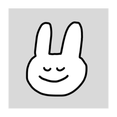 [LINEスタンプ] ほどよい挨拶スタンプうさぎ