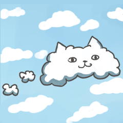 [LINEスタンプ] ねこぐもちゃんの世界