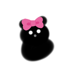 [LINEスタンプ] 熊に見える黒猫様