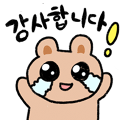 [LINEスタンプ] 韓国語くまさんスタンプ