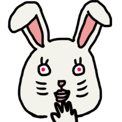 [LINEスタンプ] 笑うウサギシリーズ