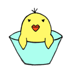 [LINEスタンプ] ひよこです 1羽