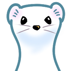 [LINEスタンプ] 冬毛のイイズナくん（敬語・基本編）