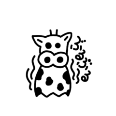 [LINEスタンプ] DOUBUTUEN ウシぐるみPart1