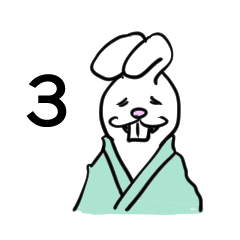 [LINEスタンプ] 武士因幡うさろう 3