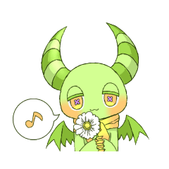 [LINEスタンプ] Devil'sスタンプ 癒やし系グリーンver.