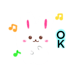 [LINEスタンプ] もふもふうさぎのもふ