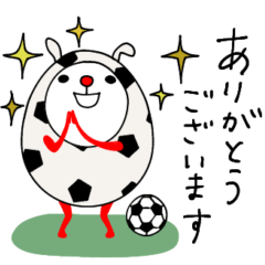 [LINEスタンプ] うさぎをまとううさぎ♡サッカー