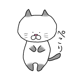 [LINEスタンプ] お辞儀ねこ