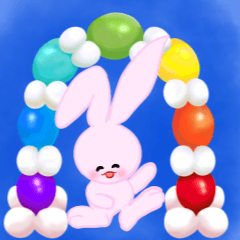 [LINEスタンプ] Pinky Bunny 87