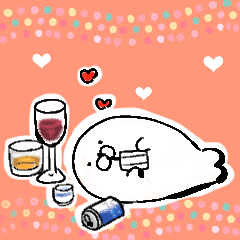 [LINEスタンプ] ほろ酔いあざらし