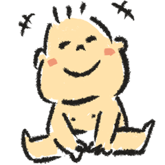 [LINEスタンプ] ほっぺ赤ちゃんのスタンプ