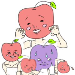 [LINEスタンプ] 素敵なりんごさん