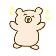 [LINEスタンプ] へんてこクマ