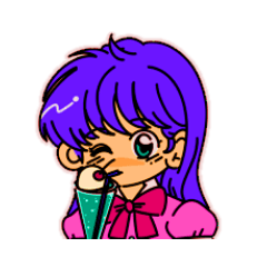 [LINEスタンプ] 80sレトロ純喫茶ウエイトレスさん