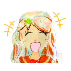 [LINEスタンプ] 表情豊かなリリナちゃん