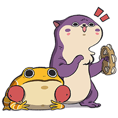 [LINEスタンプ] ナミとブンタ！の画像（メイン）