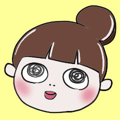 [LINEスタンプ] よく使うお団子女の子スタンプ