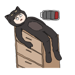 [LINEスタンプ] 黒猫のサトウさん