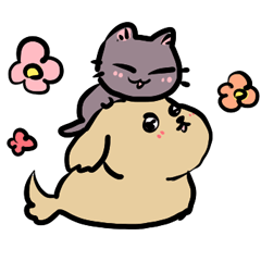 [LINEスタンプ] 犬猫ケミ用