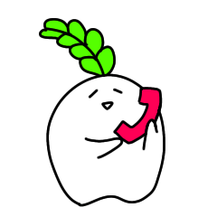 [LINEスタンプ] お電話したいRunning daikon