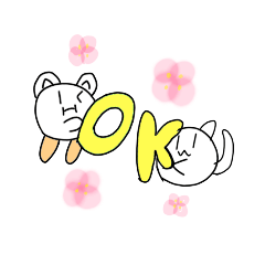 [LINEスタンプ] にゃんことふしぎな生き物